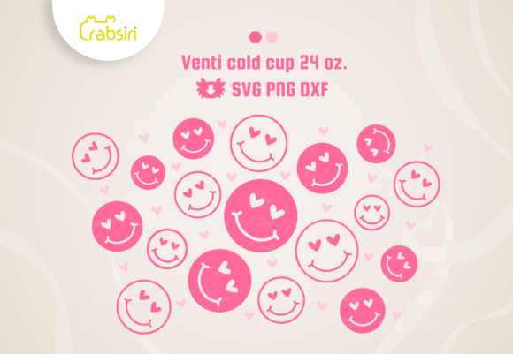 Download Smile Love 24oz Cold Cup No Hole. - Premium Resources