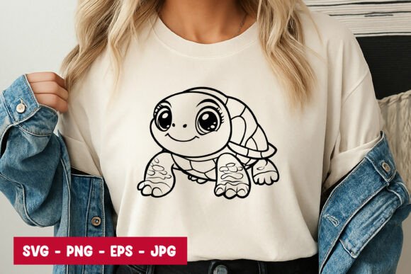 Download Cute Baby Turtle Cartoon Animal SVG PNG - Cartoon animal svg Collection