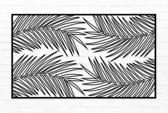 Download Palm Leaf Wall Crafts Decor Laser Cut - Leaf Collection