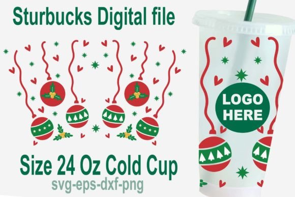 Download Christmas Tree Bulb Svg, 24 Oz Cold Cup - Premium Bundle