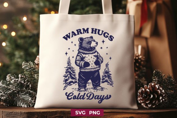 Download Warm Hugs Cold Days Bear Winter SVG PNG - Cold Collection